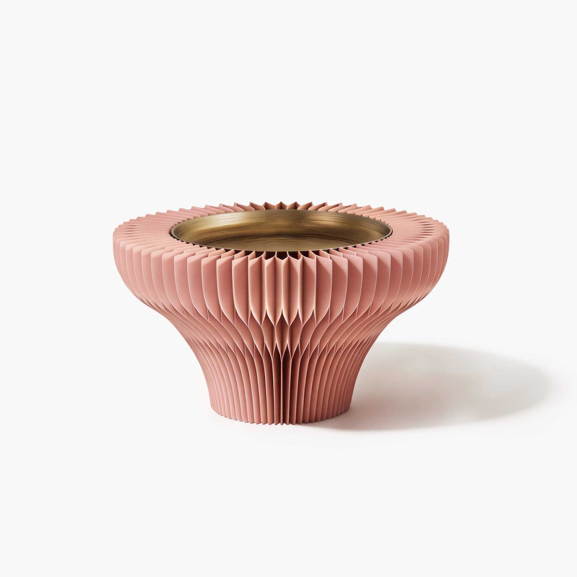 Exclusive pink small kraft paper vanity tray, ideal for curating modern jewelry and essential items.