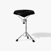 Designer adjustable folding side table in premium black with round top by ARTAMORE.