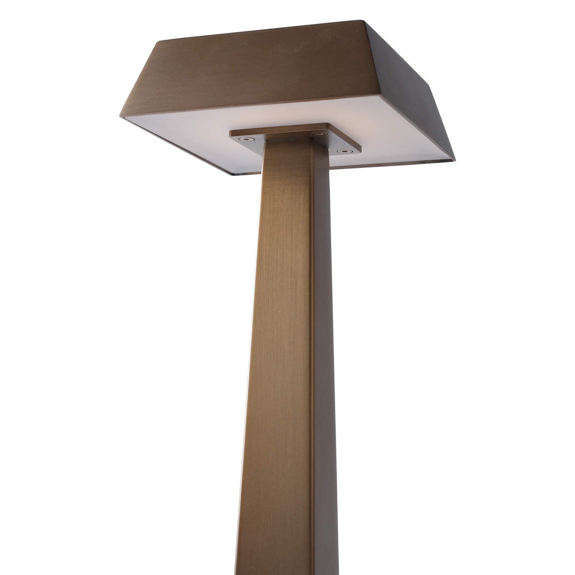 Underneath view of the lampshade revealing the premium acrylic diffuser for soft LED lighting.