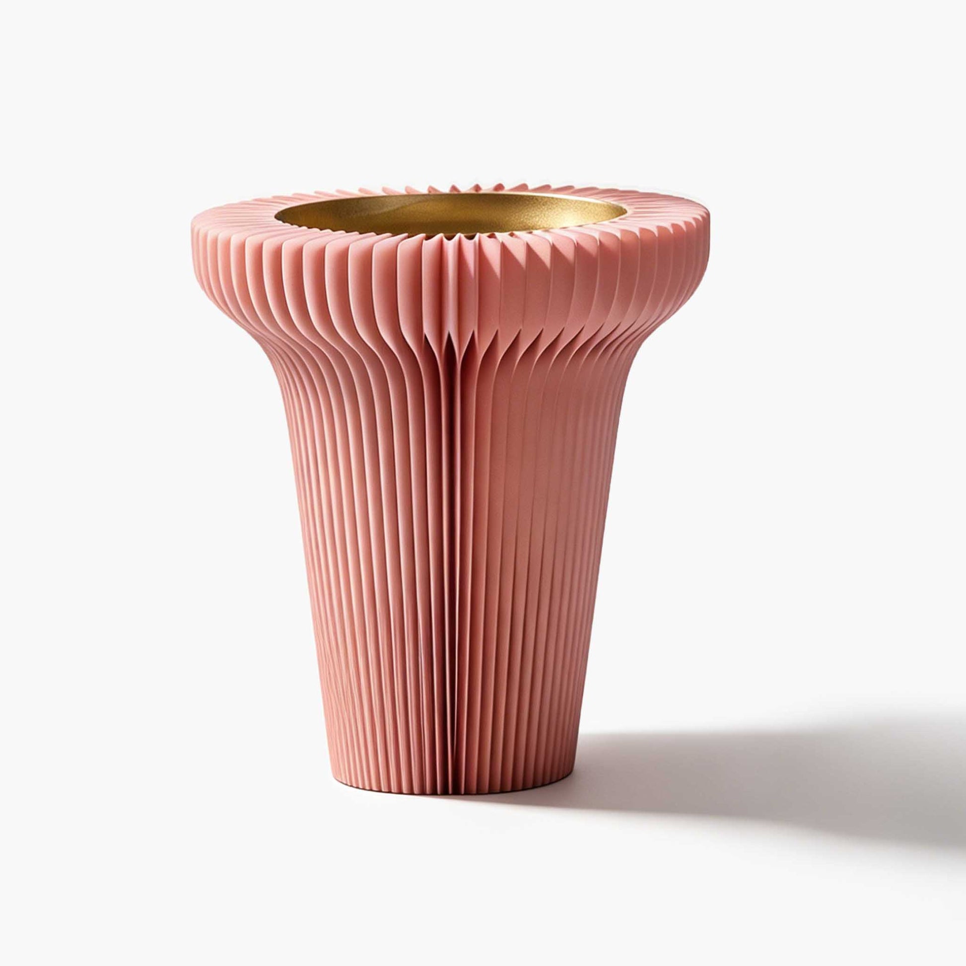 Exclusive pink narrow kraft paper vanity tray, perfect for curating modern jewelry and essential scents.