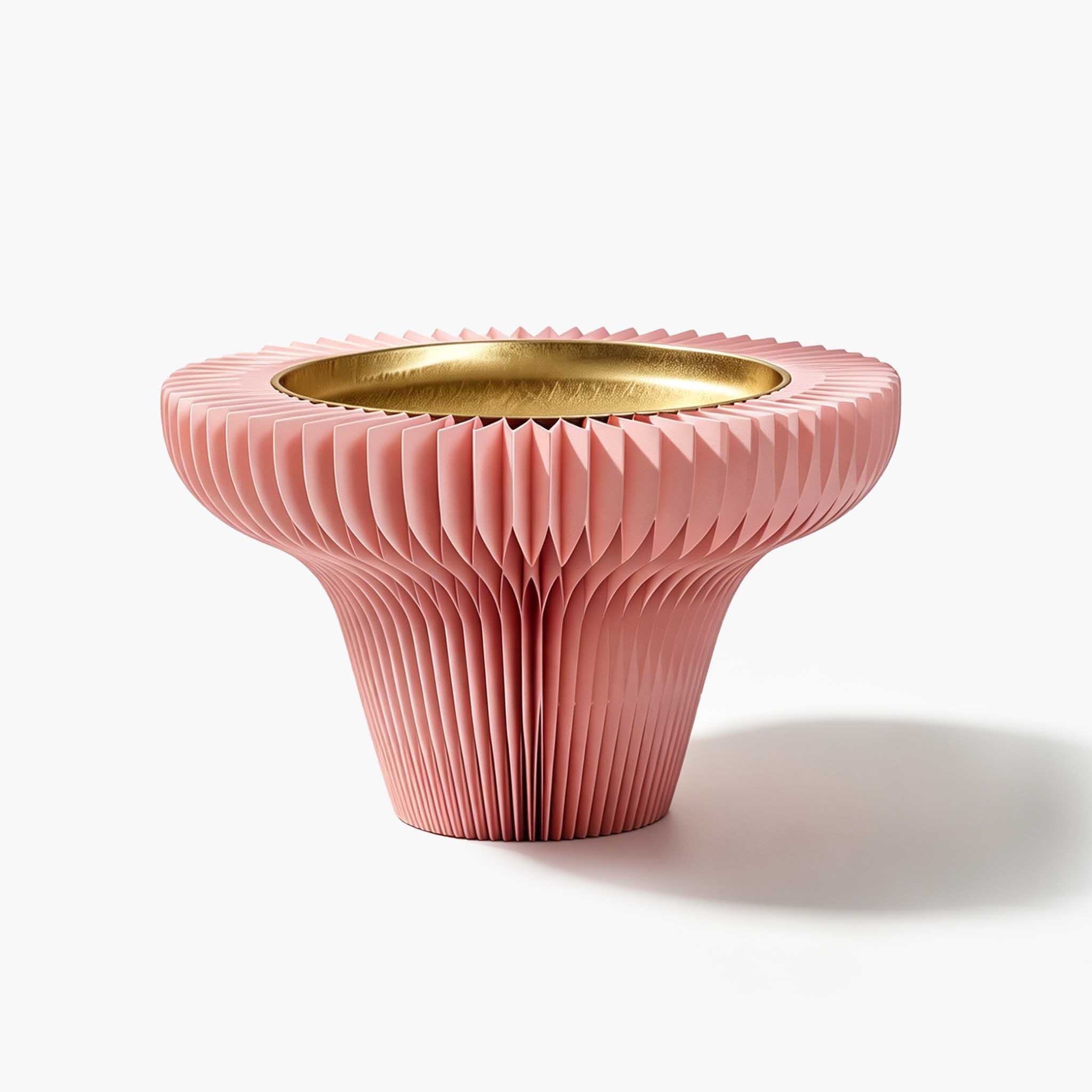 Exclusive pink tall honeycomb paper display stand for curating elegant jewelry and daily essentials.