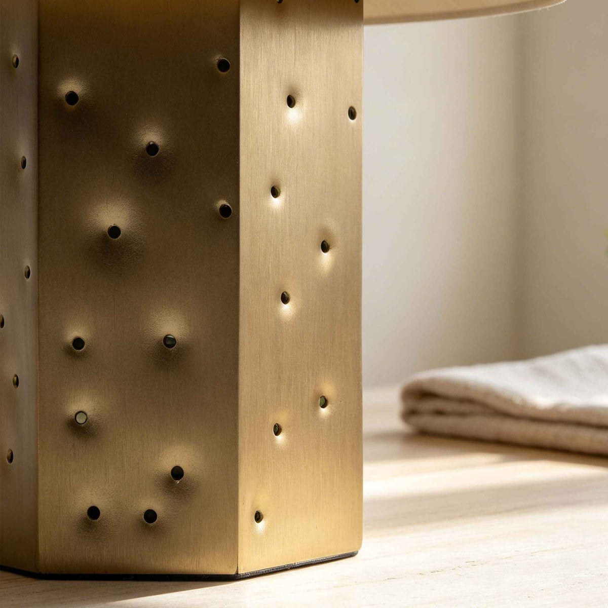 Astra Hammered Brass Ambient Lamp