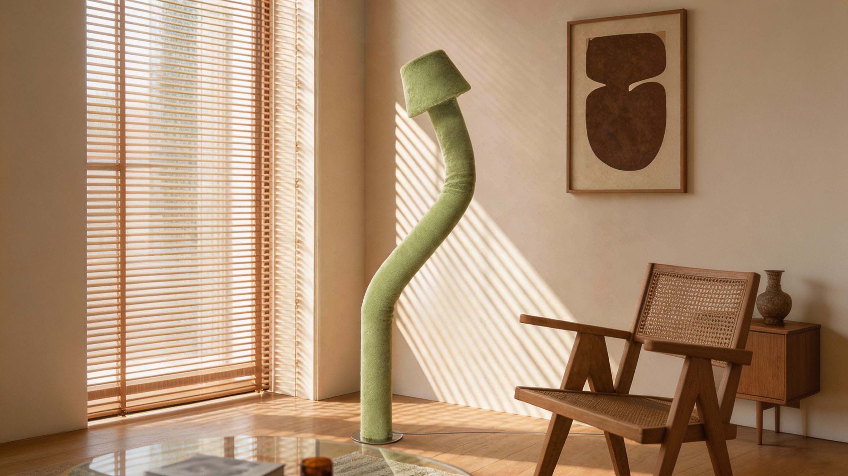 ARTAMORE's modern organic plush lighting concept, extending comforting warmth from sight to fingertips through a flexible design.