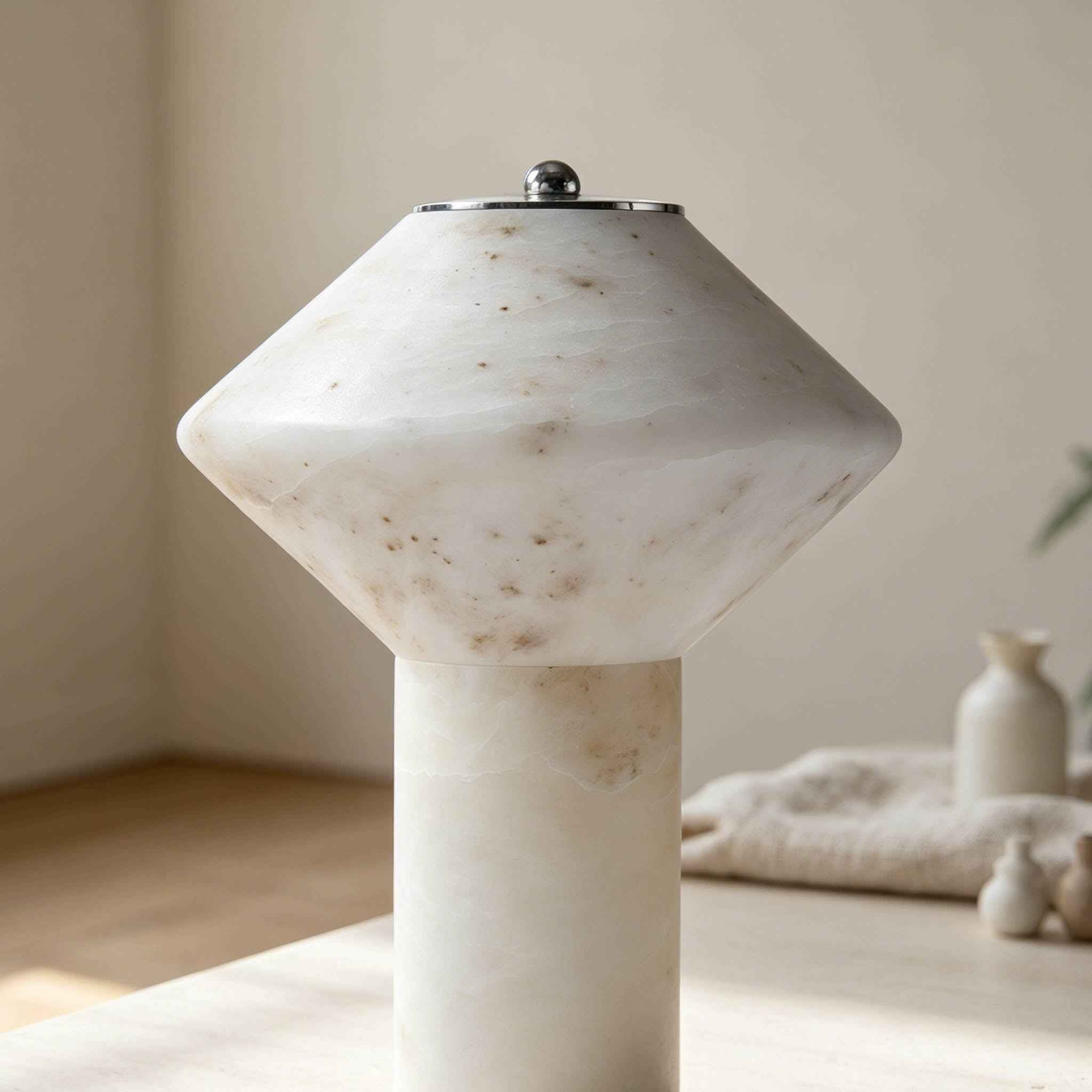 Rechargeable Marble Table Lamp